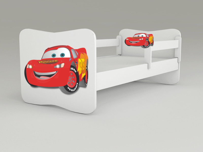 Detská posteľ s odnímateľnými zábranami Cars MC